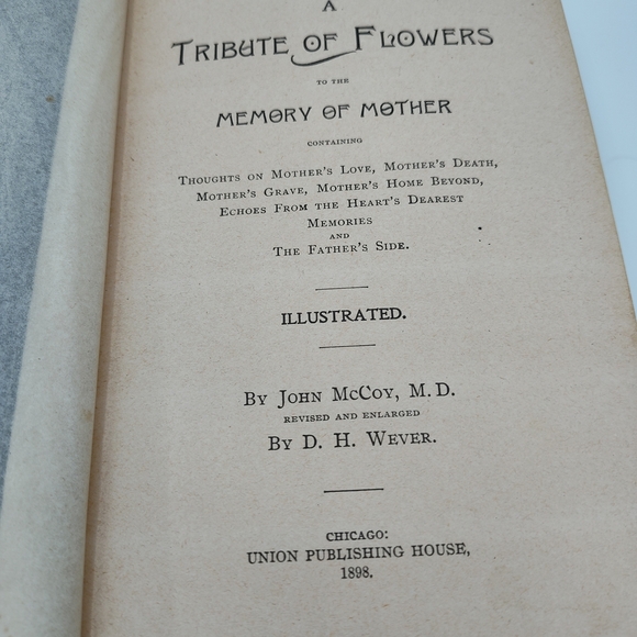 Antique 1898 Tribute of Flowers Book โ Victorian Mourning Keepsake ๐๐ - Picture 9 of 9